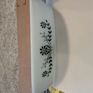 Vintage Glassbake split casserole dish